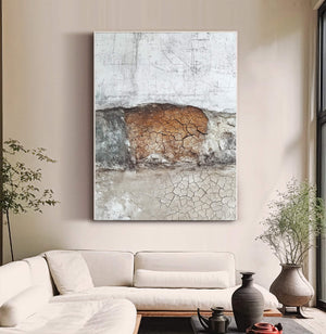 Wabi-Sabi Art | Rustic Cracked Patina