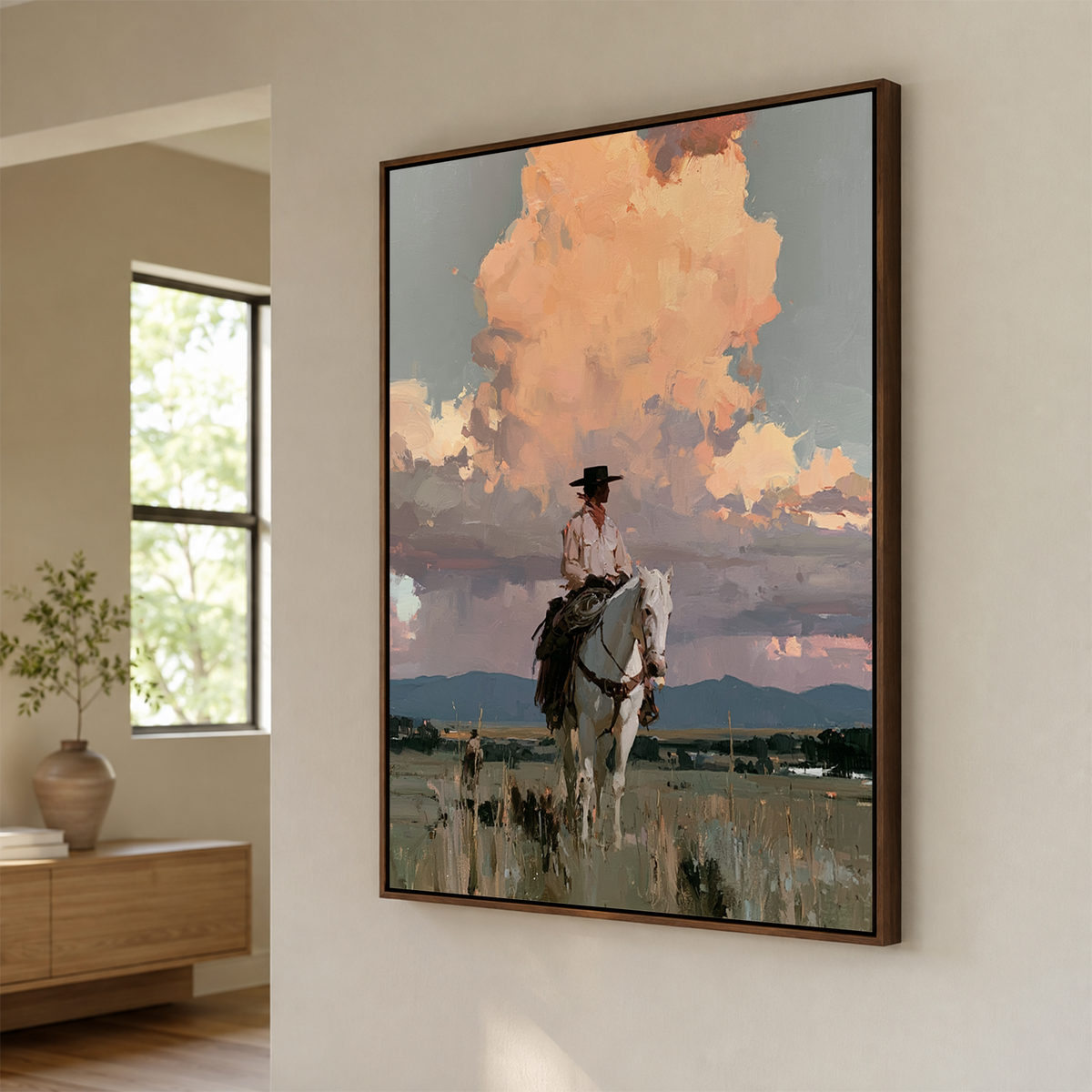 Vintage Americana Art | Beyond the Quiet Horizon