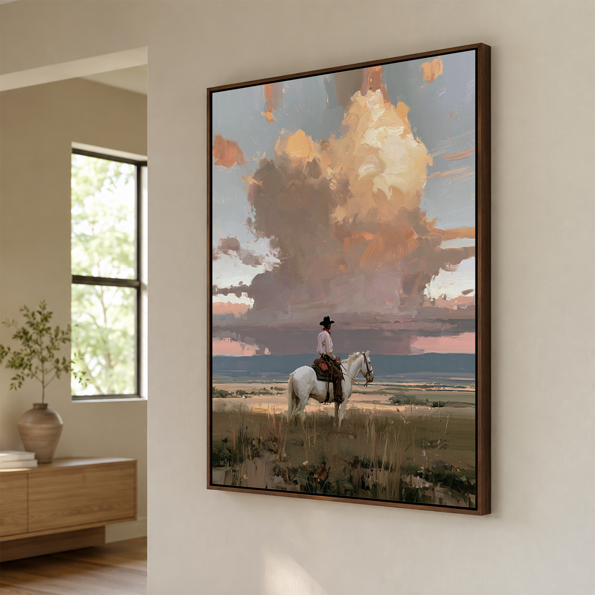 Vintage Americana Art | Silent Horizon