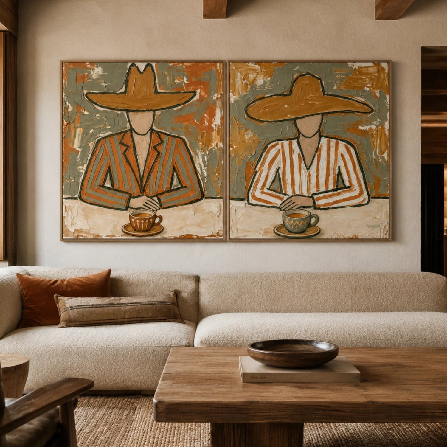 Vintage Americana Art | Slow Sips On The Prairie