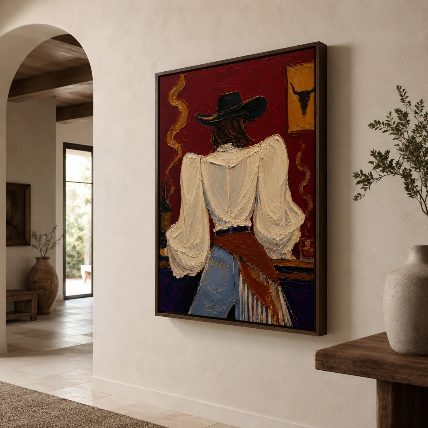 POP Art | Saloon Cowgirl’s Back View