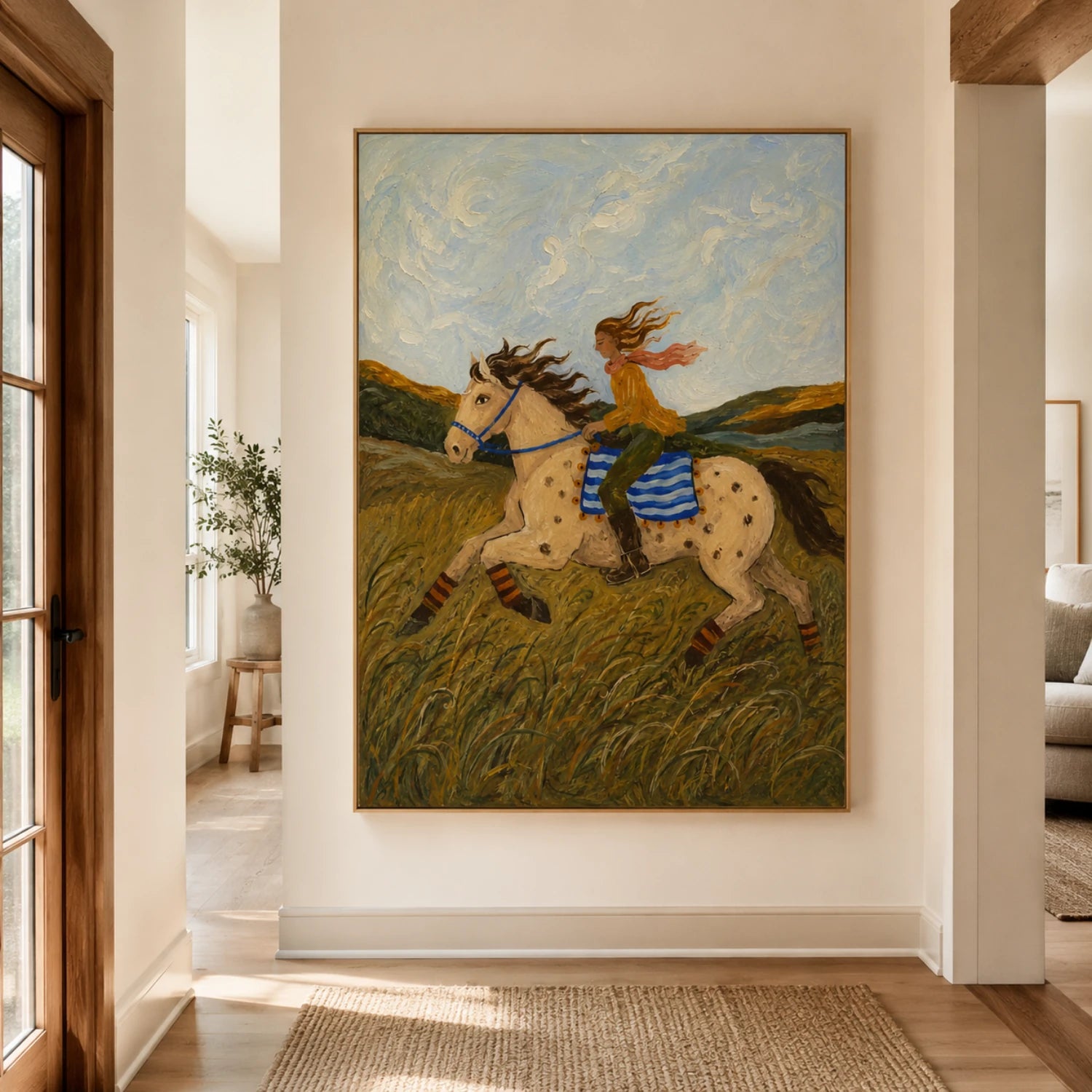 Vintage Americana Art | Where the Wind Learns Her Name