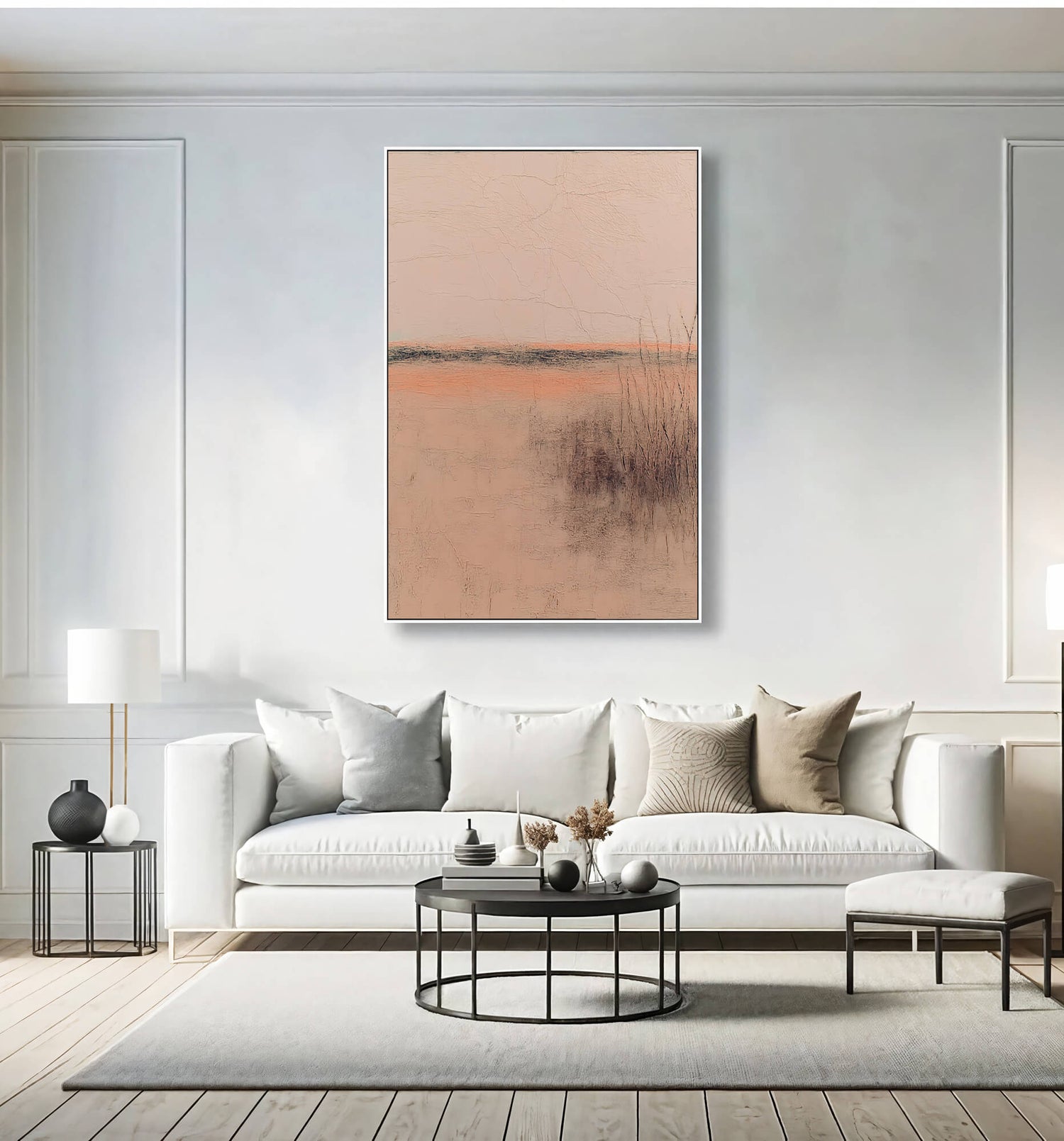 Wabi-Sabi Art | Cracked Reed Horizon