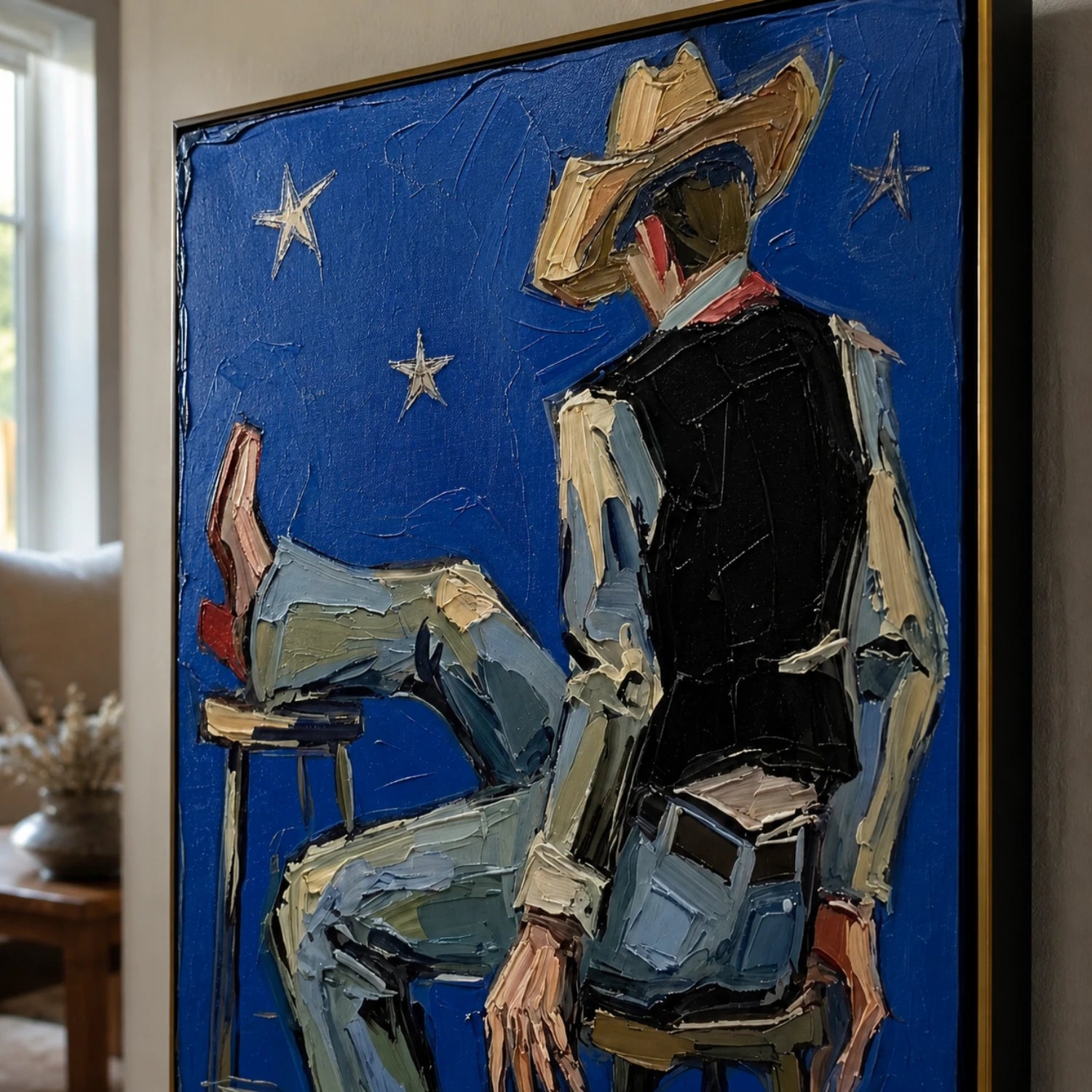 POP Art | Blue Night Cowboy