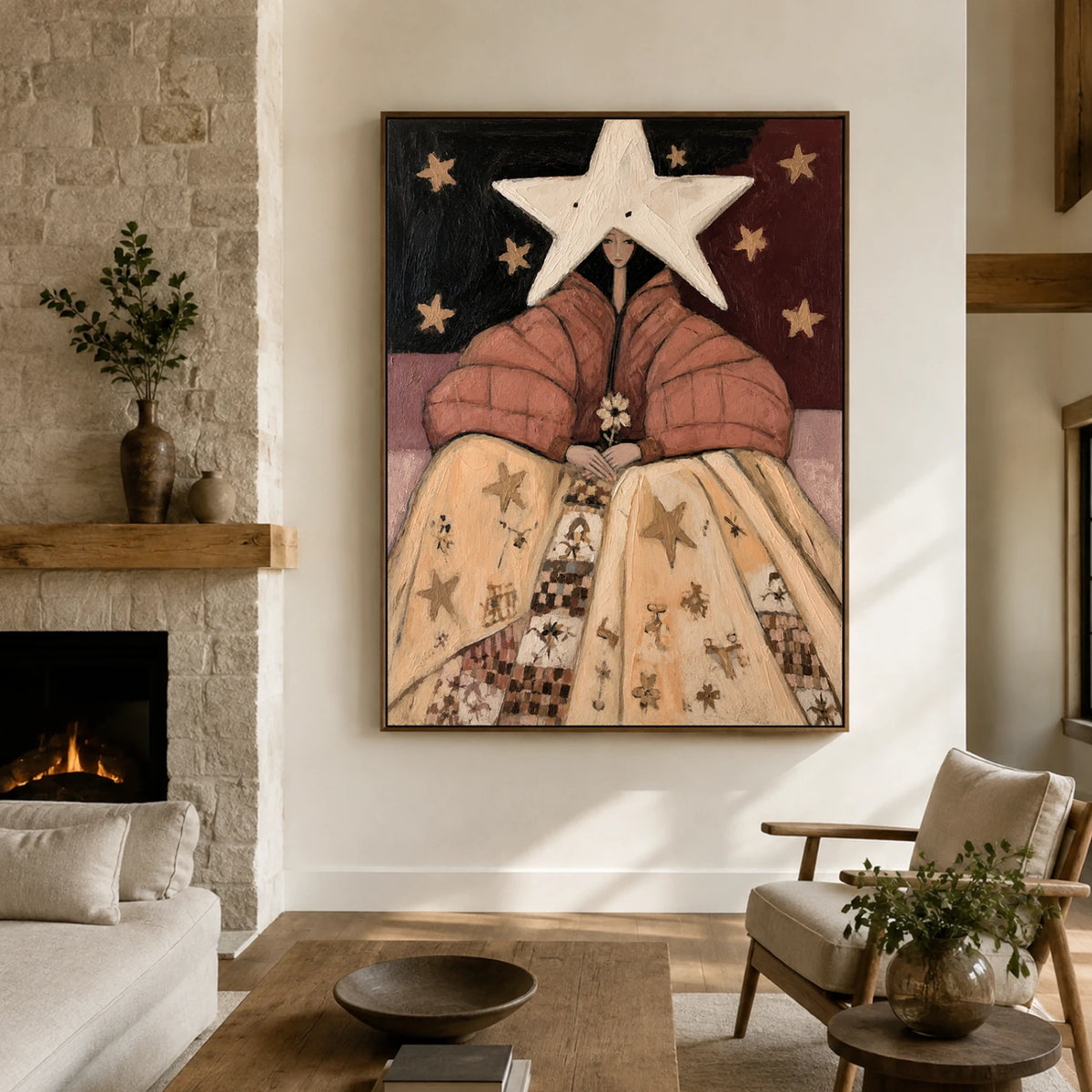 Vintage Americana Art | Starry Repose