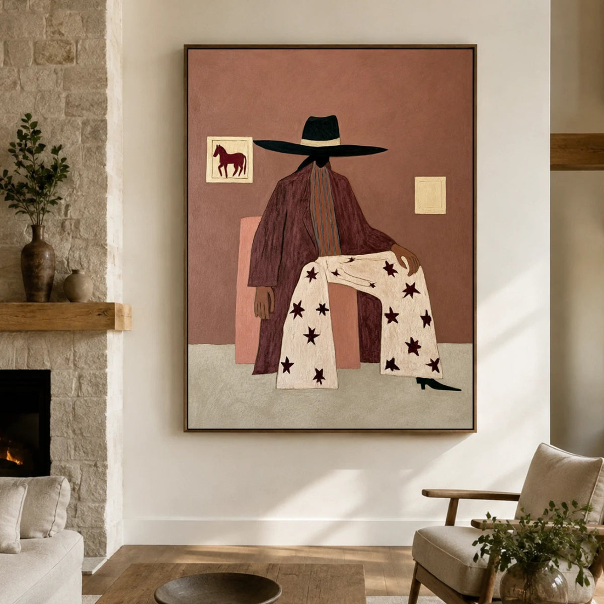 Vintage Americana Art | Stellar Rest Within Warm Adobe