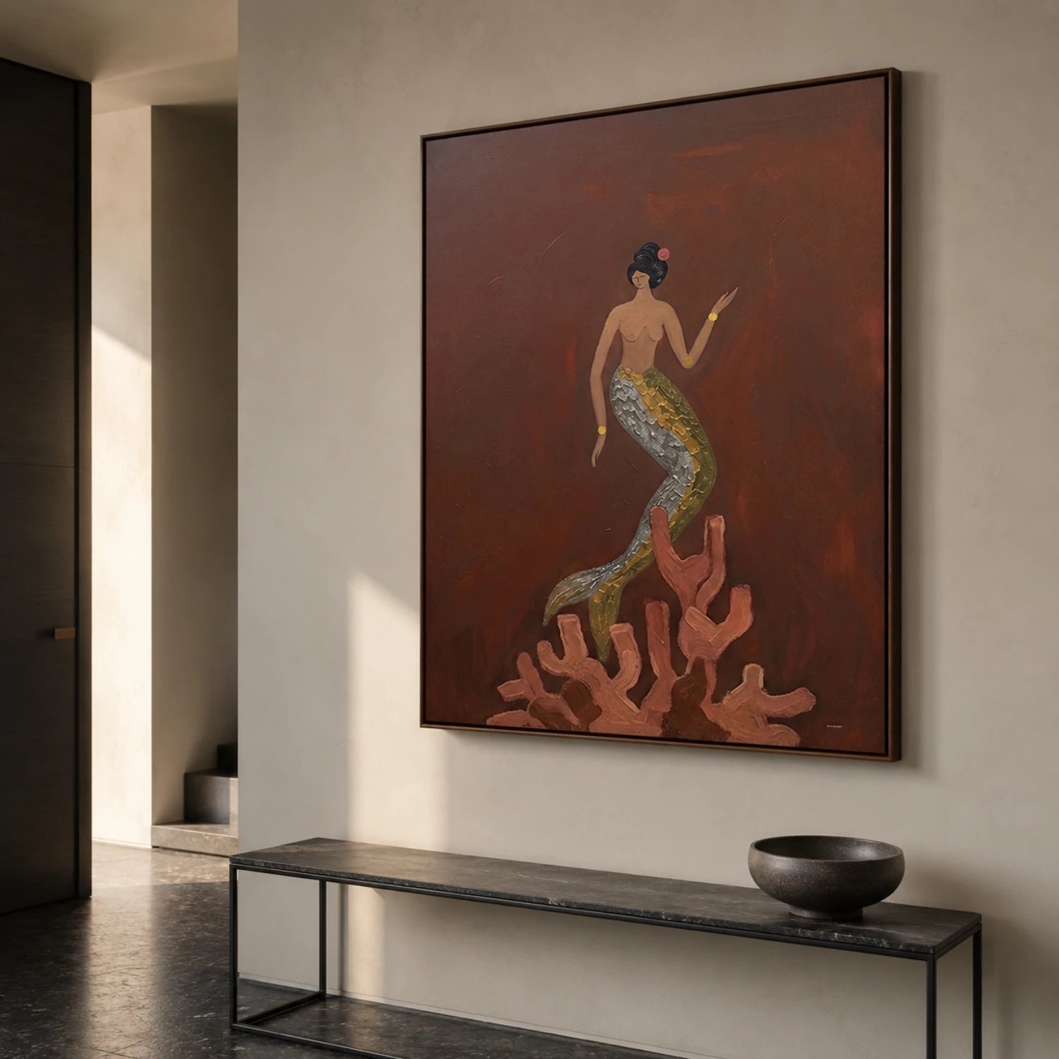 Surreal Art | Mermaid Upon Coral