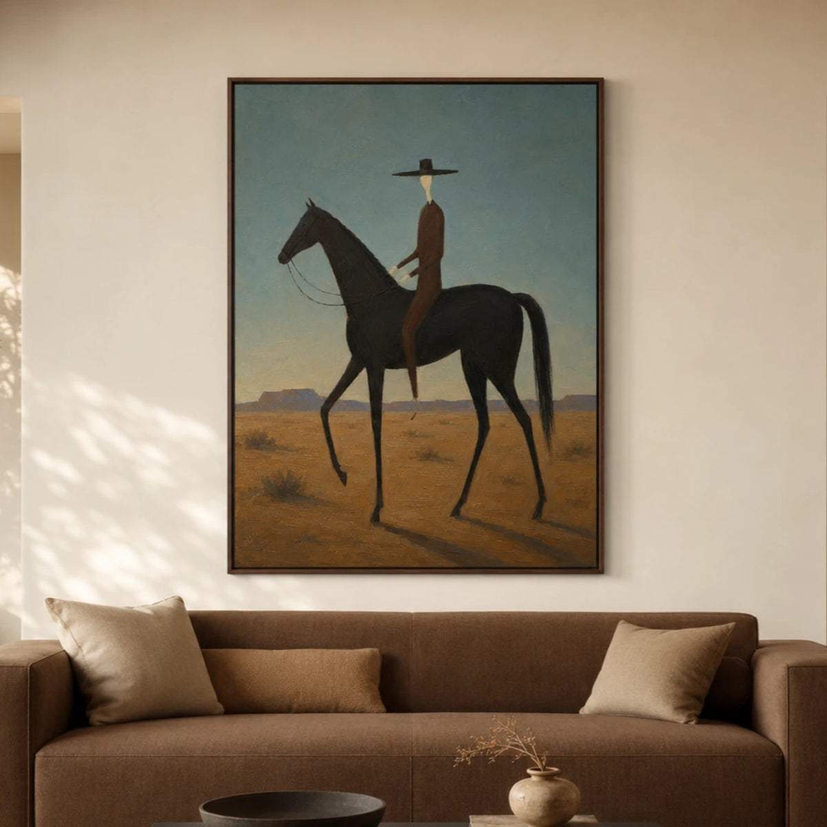 Vintage Americana Art | Wanderer Of The Badlands