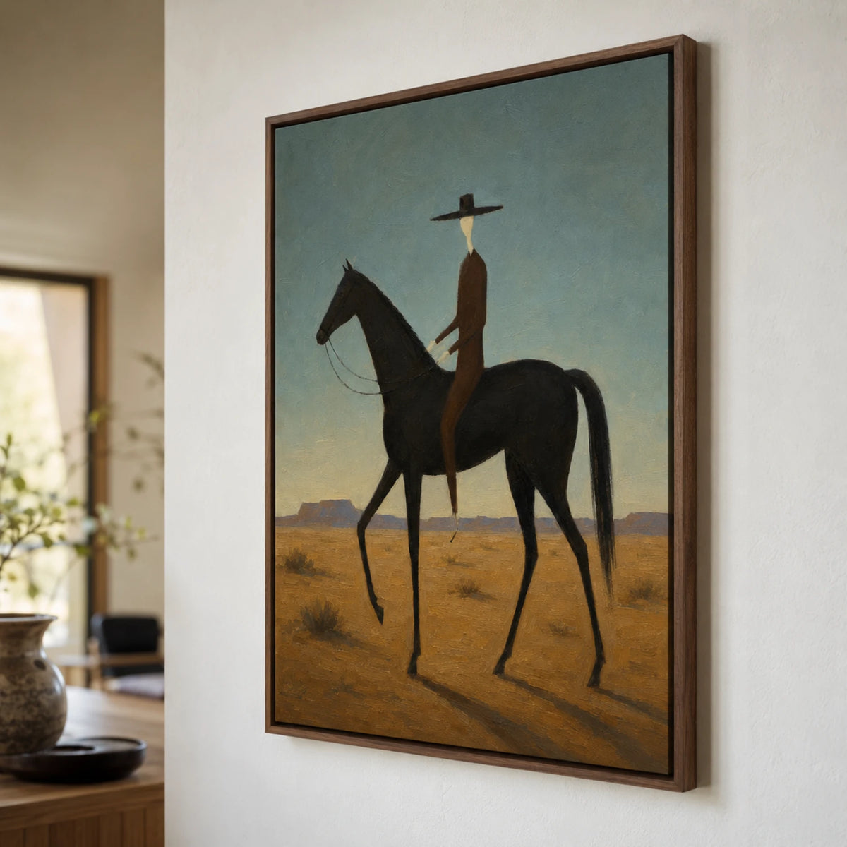 Vintage Americana Art | Wanderer Of The Badlands