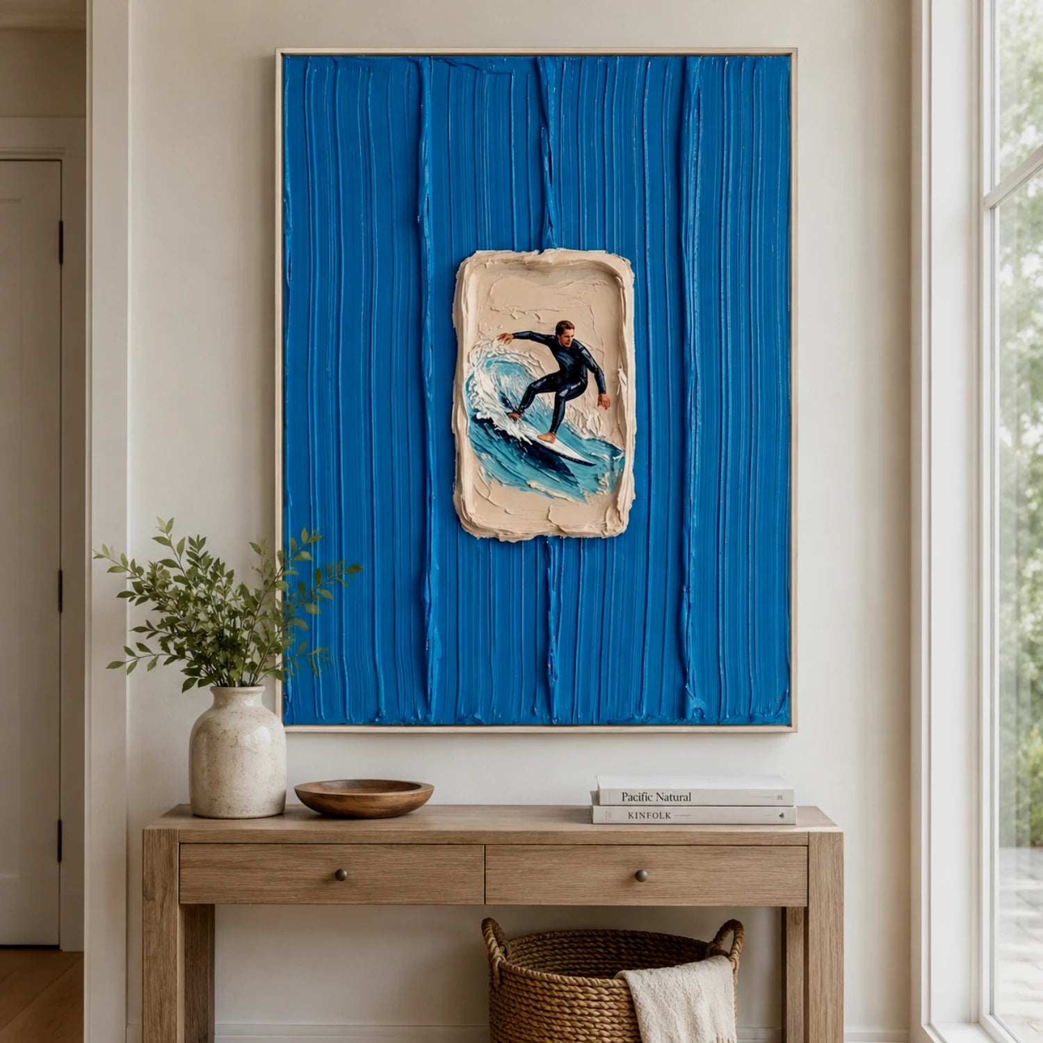 3D textured Art | Blue Aperture
