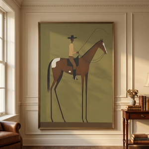 Vintage Americana Art | Desert Pause
