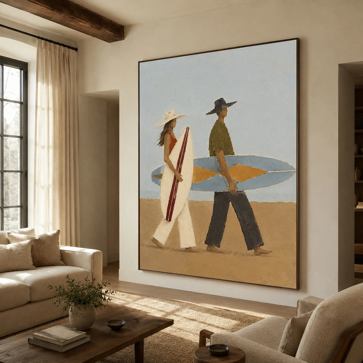 Western Folk Art｜Coastal Surf Walkers