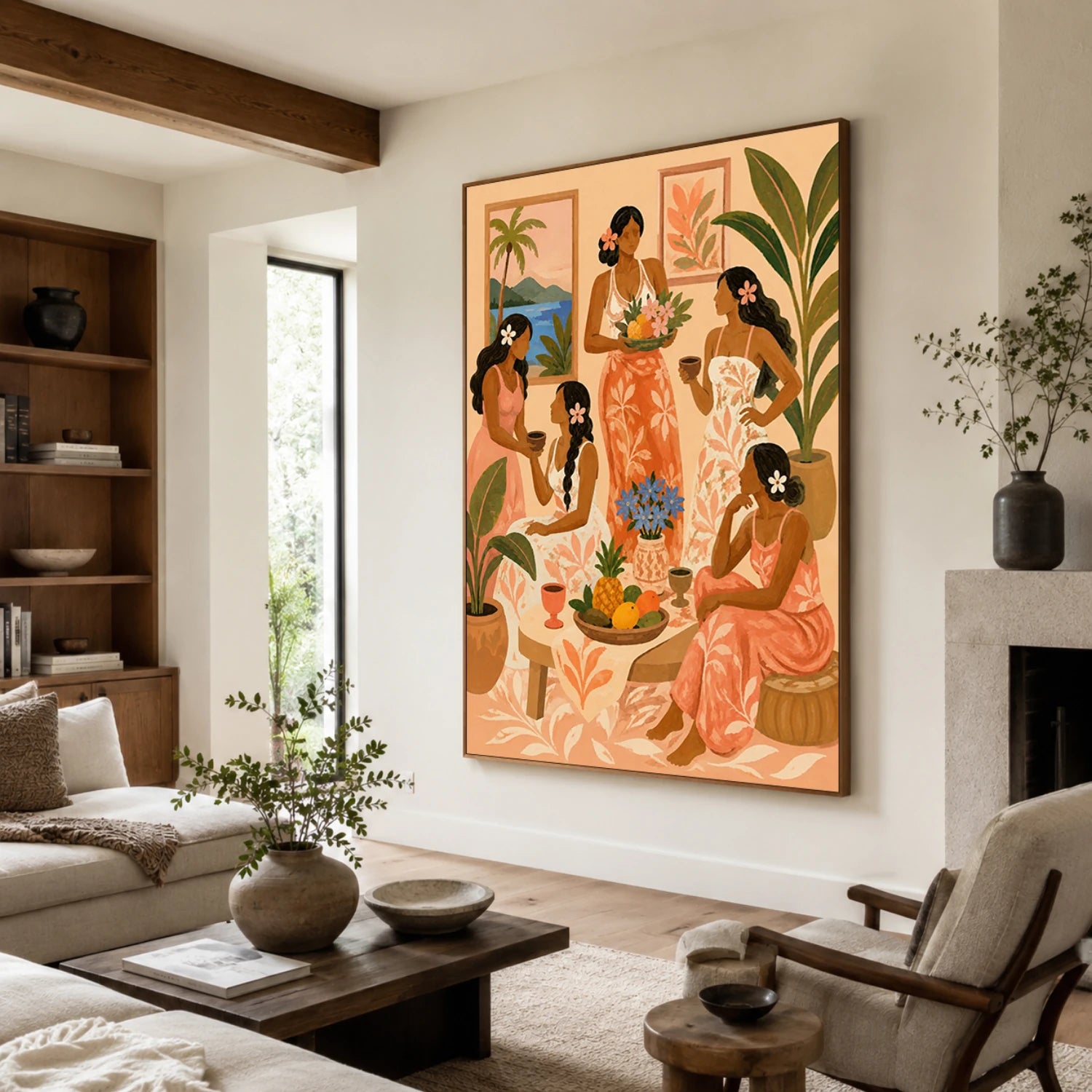 Vintage Americana Art | Tropical Gathering