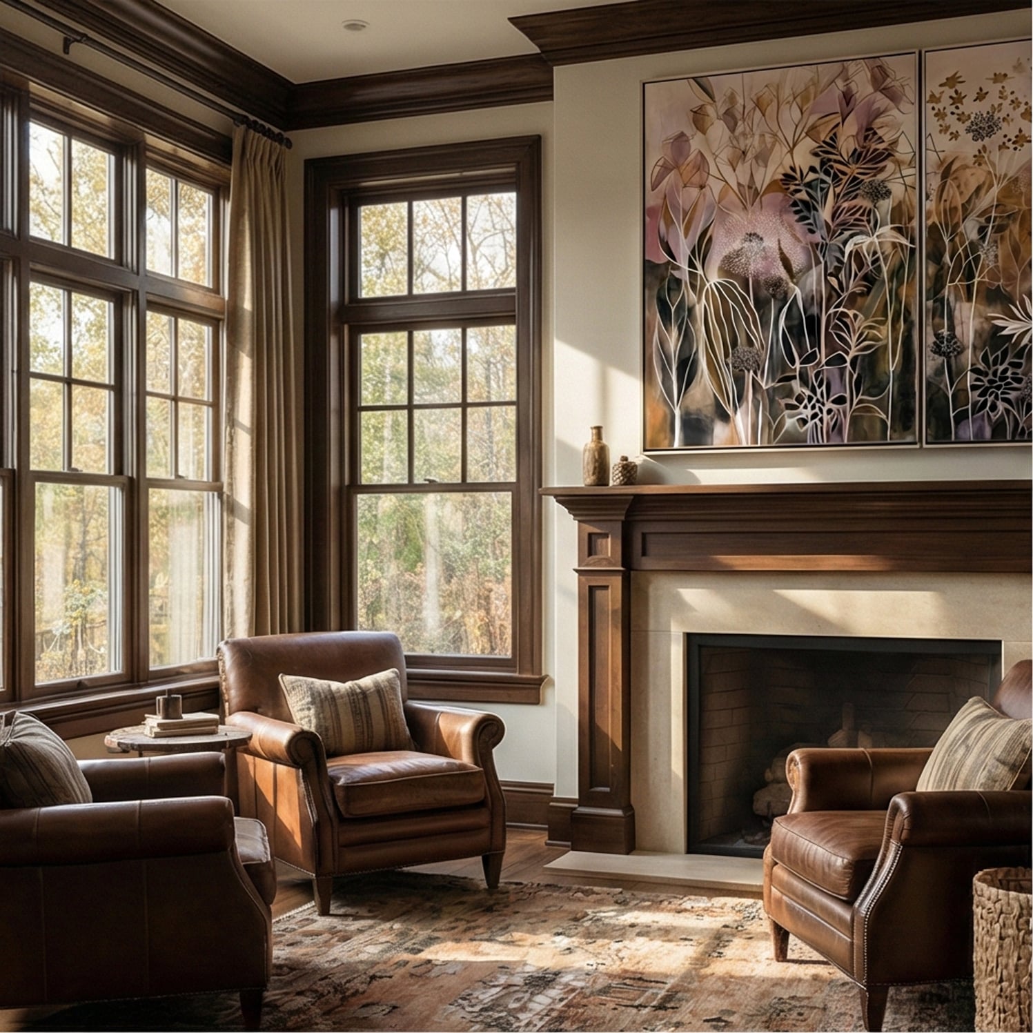 Bohemian Art | Subtle Leaf Rhythm