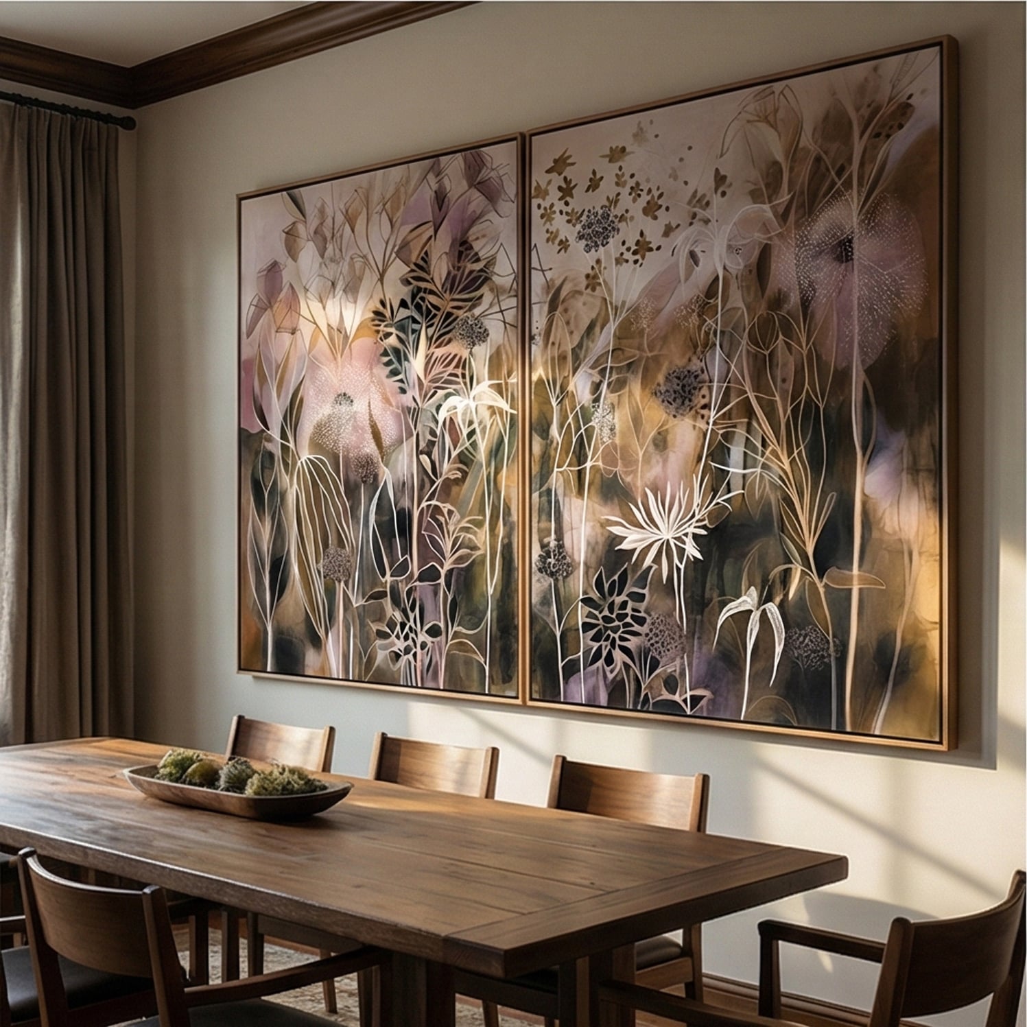 Bohemian Art | Subtle Leaf Rhythm