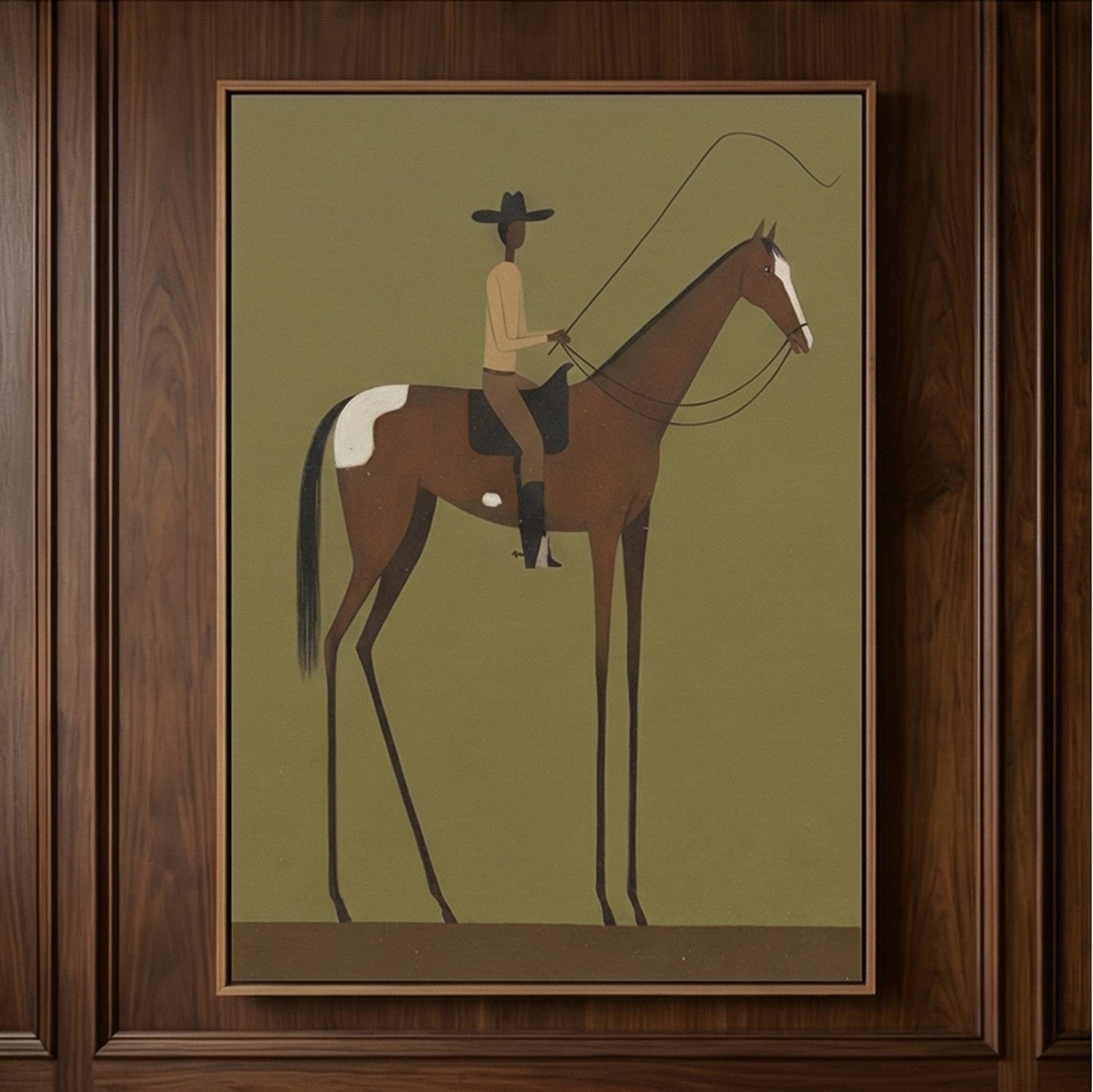Vintage Americana Art | Desert Pause
