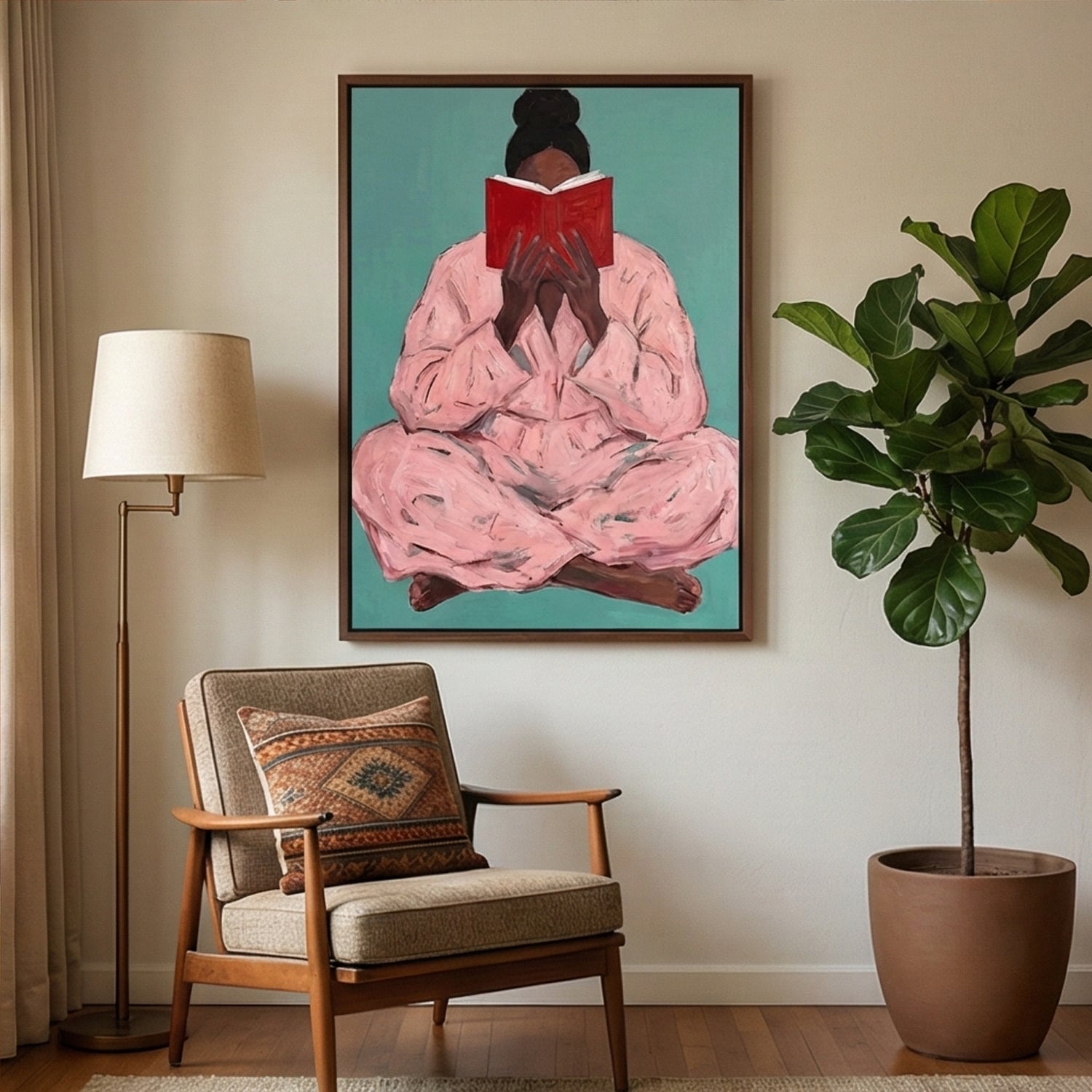 Surreal Art | Cozy-Reading in Pink