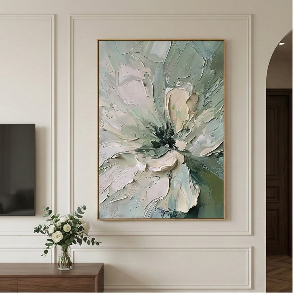 3D textured Art | Seafoam Bloom