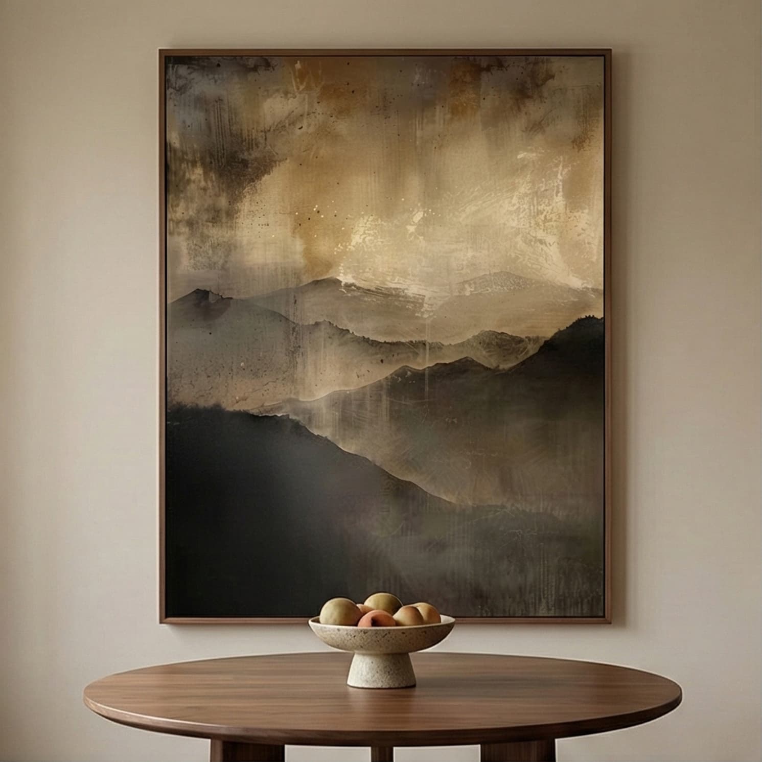 Wabi-Sabi Art | Before Bloom-Layered Peaks