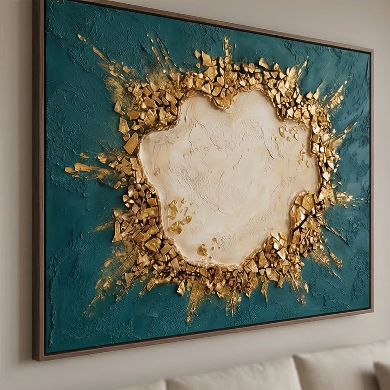 Contemporary Luxe Art | Fractured Gold