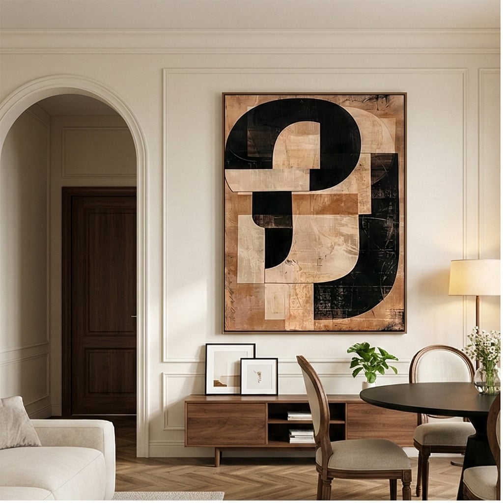 Abstract Art | Ochre Interlock