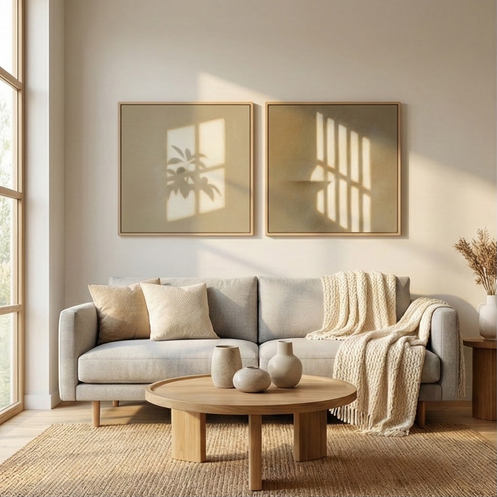 Impressionist Art | Light Study Diptych