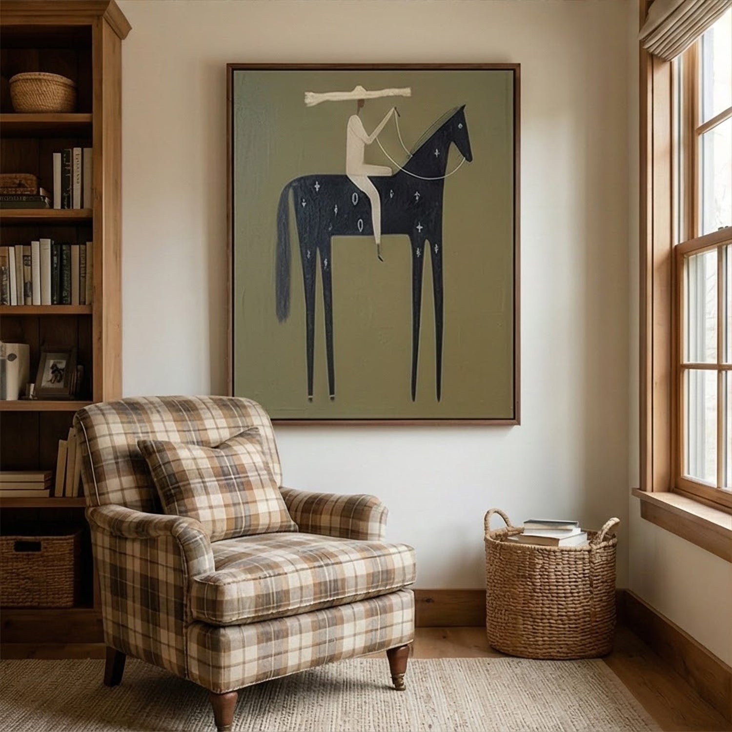 Vintage Americana Art | Starred Rider