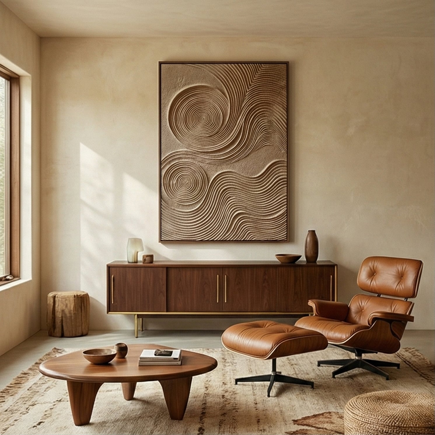 3D textured Art | Sand Spirals