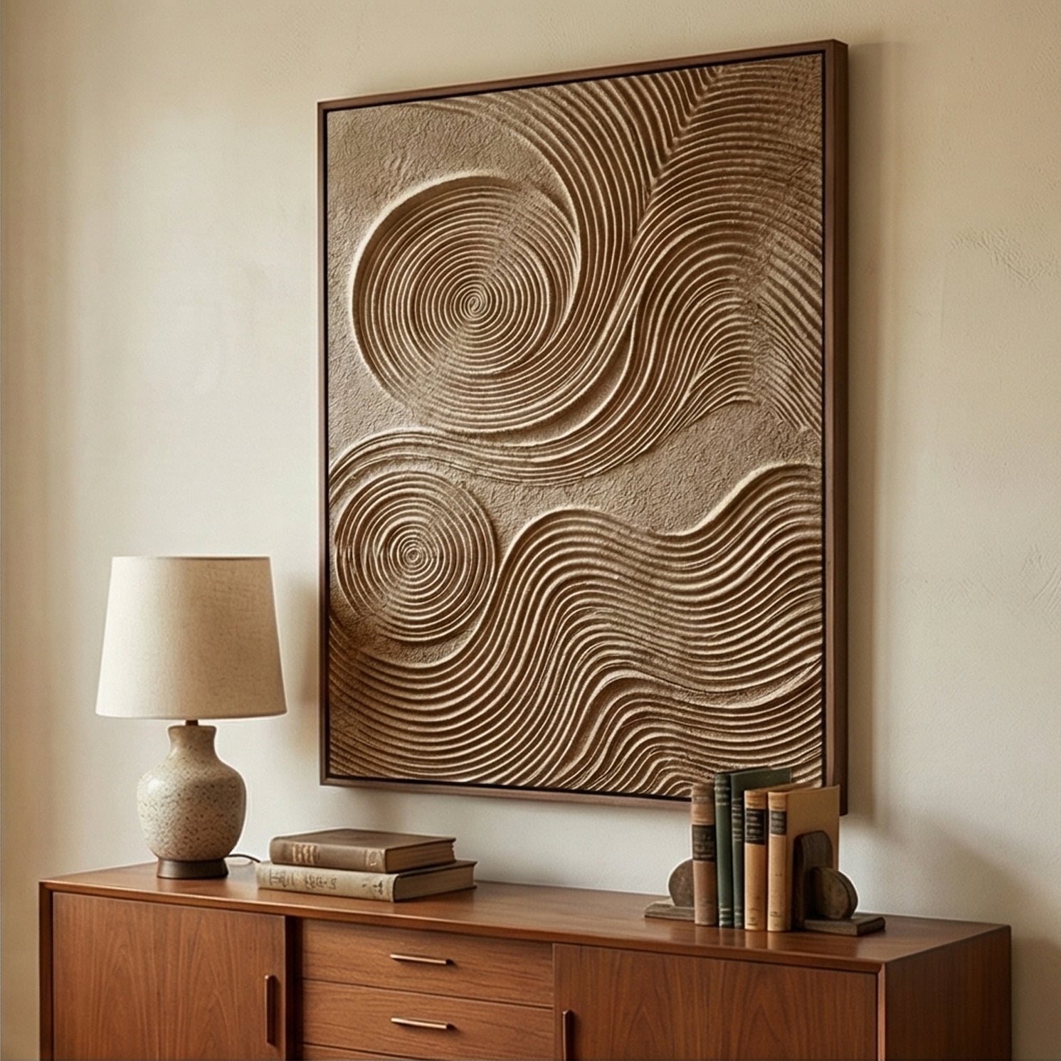 3D textured Art | Sand Spirals