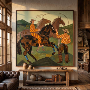 Vintage Americana Art | Lasso Dialogue