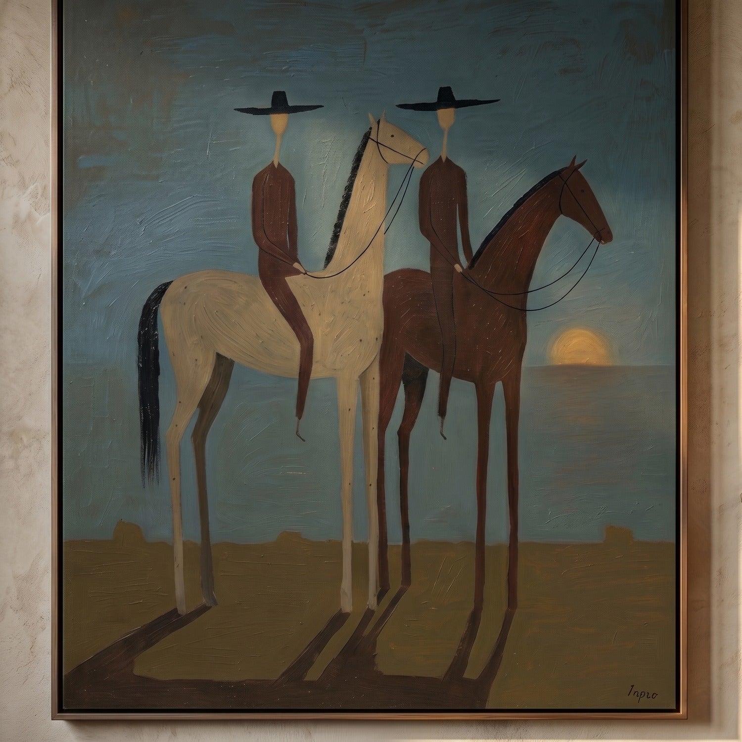 Vintage Americana Art | SunSet Riders