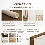 CarmelOilArt canvas and frame options