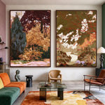 Between Autumn Boughs — side view of the artwork