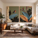 Birdsong Among Leaves — artwork in an interior setting 3