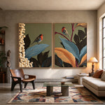 Birdsong Among Leaves — artwork in an interior setting 4
