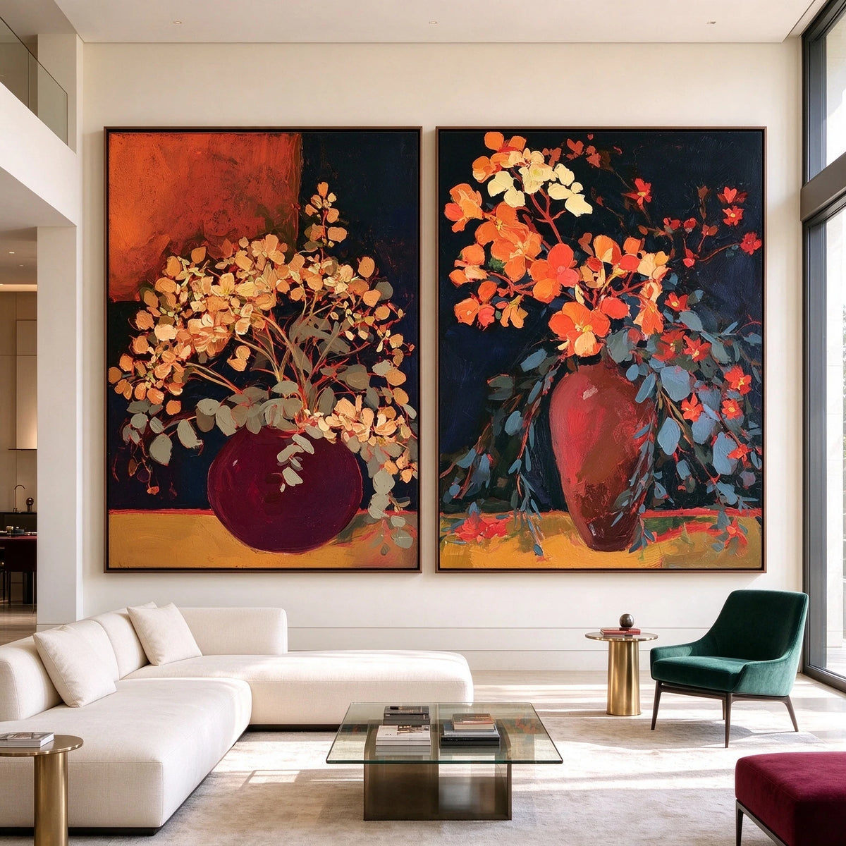 Harvest of Blooms — artwork in an interior setting 3