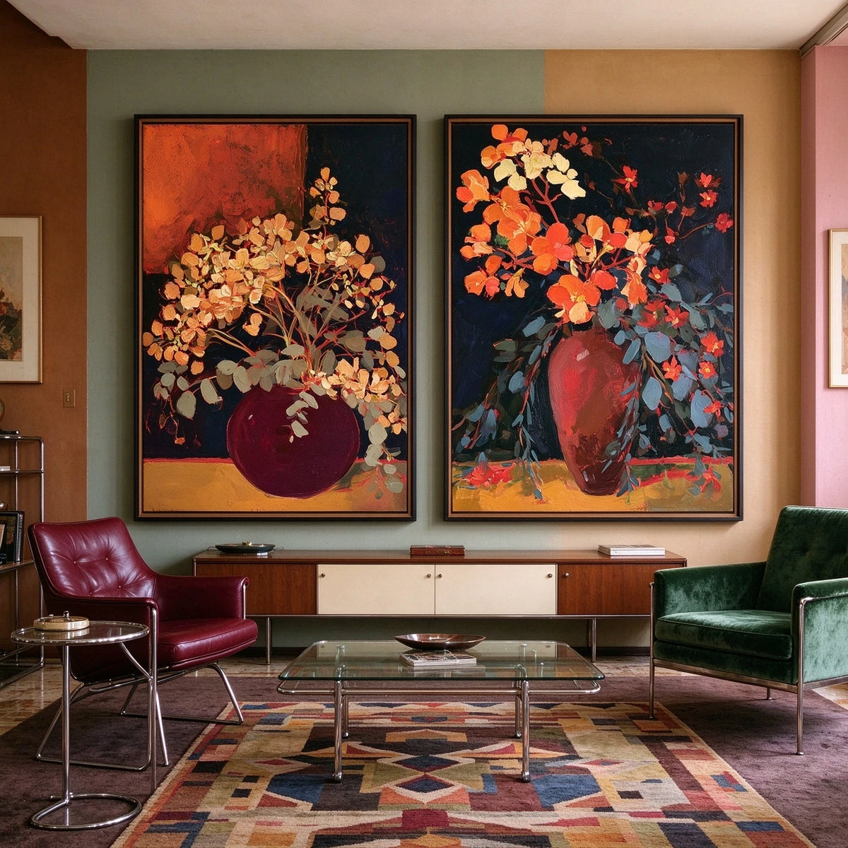Harvest of Blooms — artwork in an interior setting 5