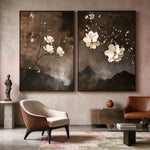 Magnolias at Dusk — artwork in an interior setting 4
