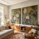 Roses in the Green — side view of the artwork