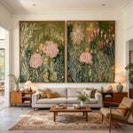 Roses in the Green — artwork in an interior setting 3
