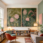 Roses in the Green — artwork in an interior setting 5