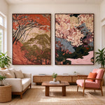 Seasons in Conversation — front view in a living space