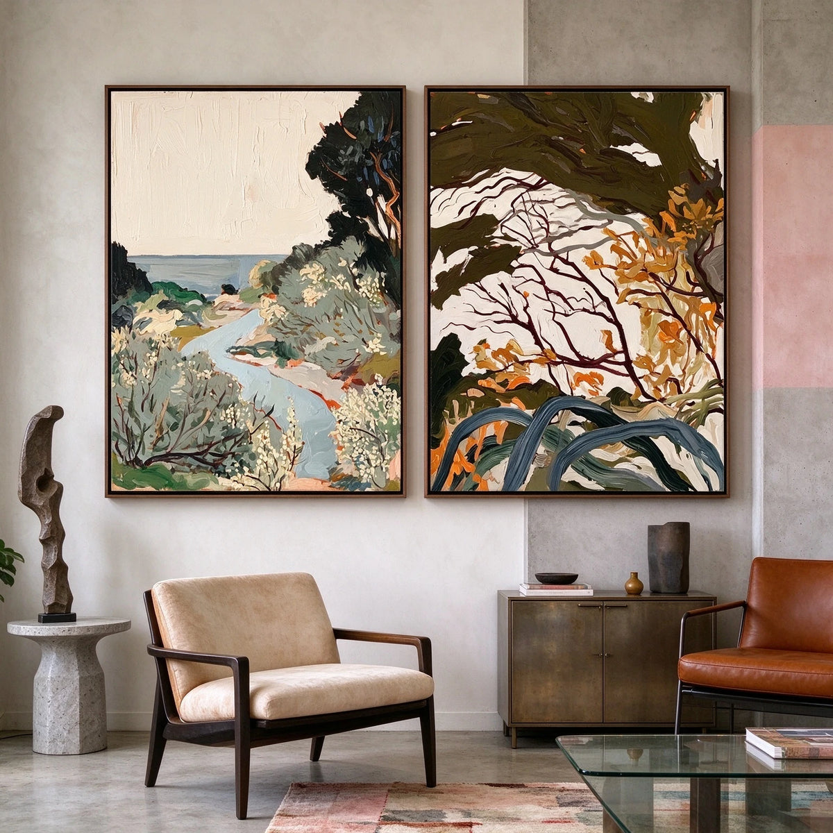 Where Branches Wander — side view of the artwork