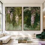 Wisteria After Rain — front view in a living space