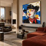 Blue Frontier Muse — artwork in an interior setting 7