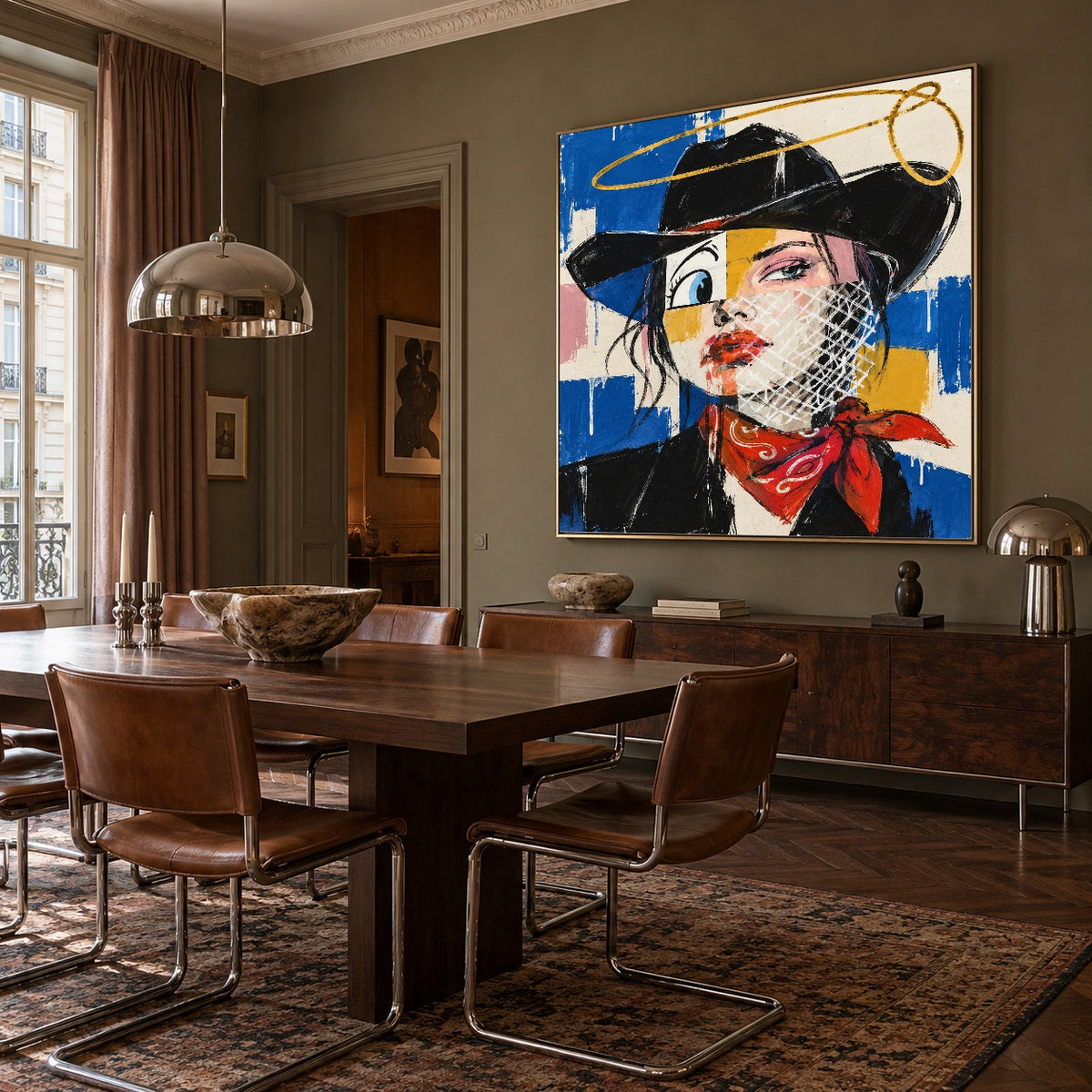 Blue Frontier Muse — artwork in an interior setting 8