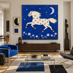 Cobalt Moon Gallop — artwork in an interior setting 4