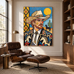 Desert Dandy Portrait — featured artwork in a living space