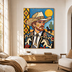 Desert Dandy Portrait — artwork in an interior setting 3
