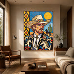 Desert Dandy Portrait — artwork in an interior setting 4
